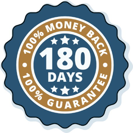 180 day money back guarantee policy ensuring customer trust and purchase protection